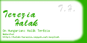 terezia halak business card