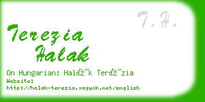 terezia halak business card